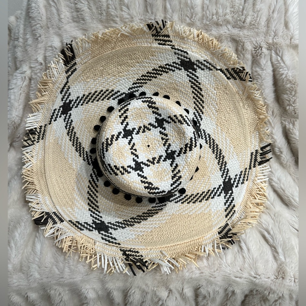 Stylish Woven Hat with Fringe